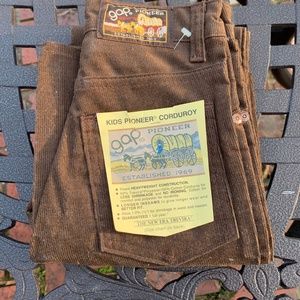 Vintage Gap Kids Pioneer Corduroy 1970's NWT
